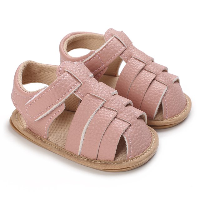 Sandalias Transpirables De Verano Para Niños Y Niñas , Estilo Simple , Suela Suave Sólida , Zapatos De Al Aire Libre , Interior , Prewalker , 0 A 18 M