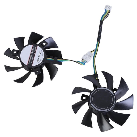 1Pair FD8015U12D 75mm 12V 0.5A 4Pin VGA Cooling Fan for GTX1660Ti RTX2060 GAMING OC Graphics Card Fan