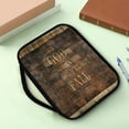 thumbnail image 2 of Renewold Men Casual Bible Covers for Study Bibles Brick Print Bible Carrying Case Brown Bible Book Cover Durable Bible Accessories Protective with Handle, 2 of 7