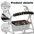 thumbnail image 5 of Jiueut Butterfly Mushroom Rollator Walker Seat and BackRest RollBar Covers Set for Women 2 Piece Drive Rollator Walker Seat Cushions for Seniors Driving Aid Cover, 5 of 7