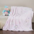 thumbnail image 5 of Winthome Glow in The Dark Throw Blanket Soft Microfiber Flannel Glowing Blanket Cozy Warm with Unicorn Pattern Pink 52"*68" Luminious Gifts for Kids Bed Sofa Couch, 5 of 6