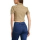 thumbnail image 4 of CHAQUETA DE JEAN DENIM CROP CON MANGAS PUFF Y BOTONES PARA MUJERES CHIC INSPIRADORAS XS CAQUI, 4 of 6