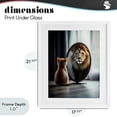 thumbnail image 4 of Stupell Industries Contemporary Kitten Becomes Lion Illusion White Framed Print Under Glass, 17 x 21, by Scott Stulberg, 4 of 8