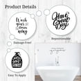 thumbnail image 2 of Bathroom Wall Decals - Black Vinyl Stickers for Walls Mirror Shower | Bathroom Rules | Looking Good | Wash Your Hands, 2 of 5