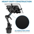 thumbnail image 2 of Soporte portavasos para tableta Mount-It! Premium para coches MI-7321, 2 of 9