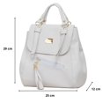 thumbnail image 3 of Mochila De Mujer FANA Keyla Color Blanco Fashions El Mejor Regalo, M4053!!, 3 of 3