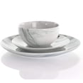 thumbnail image 2 of 16 Piece Stoneware Dinnerware Set in Black and White, 2 of 12