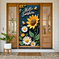 thumbnail image 5 of Colorful Flowers Hummingbird Banner Butterfly Accent Floral Backdrop Spring Vibrant Petals Garden Display for Garden Party Spring Decoration Wedding Backdrop, 5 of 9