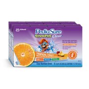 PediaSure SideKicks Clear Nutrition Drink, Tropical Fruit, 6.8oz, 8-count, (Pack of 4)