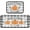 Pumpkin Plaid, variant on Sweet Rose Floral Kitchen Rug and Mat Set of 2 Anti Fatigue Non Slip Washable Boho Runner Rugs Floor Mats for Kitchen Laundry Room Home Decor