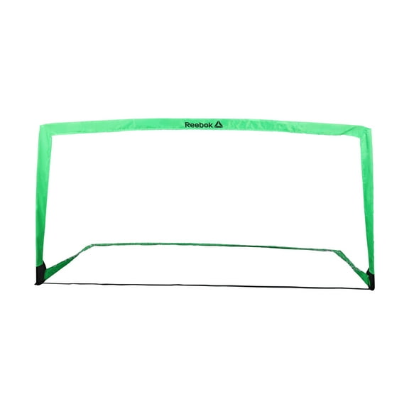 Reebok Portable Soccer Goal – 6.5 x 3.25 ft Soccer Net for Kids – Backyard Training Goal with Carry Bag-Green