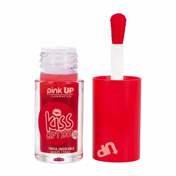 Lip Tint Tinta Labios Indeleble 24 hrs Kiss Lip Tint Pink Up rojo