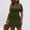 Green, variant on Women's Plus Size Casual Button Down Short Sleeve Dress Solid Color Comfortable Polyester Spandex Summer Spring Everyday Wear L XL XXL XXXL XXXXL