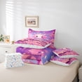 thumbnail image 6 of Manfei Aquatic Axolotl 7-Piece Twin Bedding,Ocean Animal Bedding Comforter Set,Colorful Stars Reversible, 6 of 7