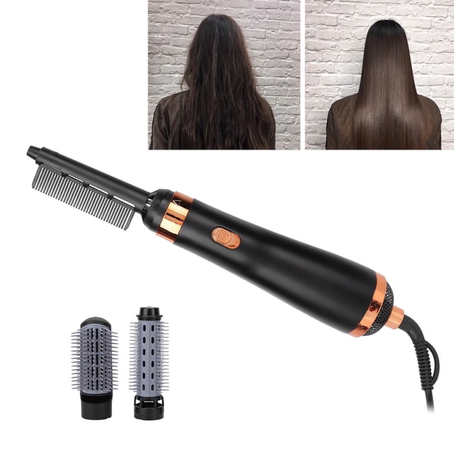 Cepillo De Aire Caliente Styler, Control De Temperatura De 3 Velocidades, Secador De Pelo De Calentamiento Rápido, Cepillo Para Cabello Esponjoso Para Peinar El Cabello, Rizar Y