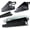 Black, variant on No-Screw Under Desk Cable Management Tray - Self-Adhesive Installation, Cord Management, Cable Tray, Under Desk Wire Organizer - White Set of 2