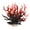 black red, variant on Coral Reef Decor, Decorations Of Fake Lifelike For Water Tank Scenery Simulated For Sea View Decoration, Resin Coral Statue, Beach/Coastal Themed Cabinet Shelf Tabletop Decor