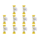thumbnail image 1 of Temporizador de cepillado de dientes para niños relojes de arena de 2 minutos con ventosa decoración del hogar amarillo, 1 of 6