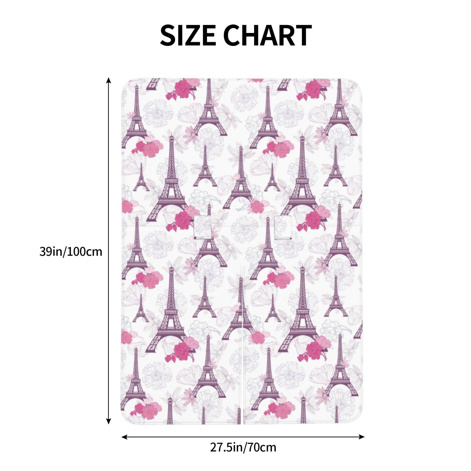 Car Seat Cover Baby - Eiffel Tower flowers Breathable Infant Car Seat Cover for Baby Carseat, Lightweight Comfort Baby Essentials Must Haves Newborn Stuff for Girl Boy