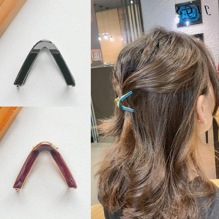 SPRING PARK Hair Pin V Shaped Hair Decoration Alloy Hair  display picture 2
