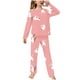 thumbnail image 1 of Odeerbi 2-14 Años Pijamas de Manga Larga Para Niños Y Niñas Pantalones Y Ropa de Dormir Con Estampados Suaves Conejo Franela Pijamas de Dos Piezas, 1 of 3