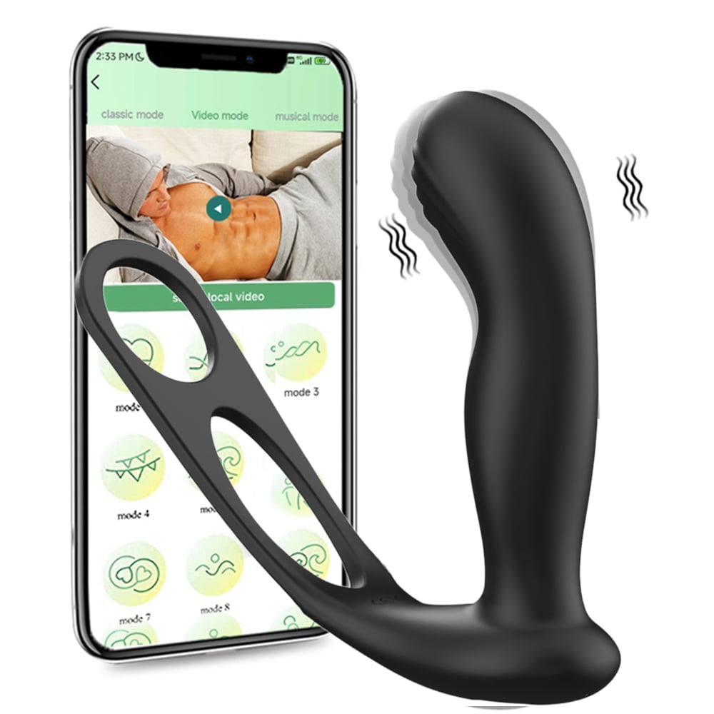 Birdsexy Anal Vibrator for Men, APP Remote Control Prostate Massager with  Penis Ring, 9 Vibration Modes Butt Plug Adult Sex Toys - Walmart.com