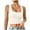 White, variant on Ltctricy Women's Crop Tank Tops Seamless Square Neck Sleeveless Slim Cropped Workout Yoga Shirts Going out Cami Tees