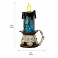 thumbnail image 3 of Halloween Night Light with Skull Candle and 3.5X3.5X6 Inches, Battery Operated Table Lamp for Gothic Halloween Decor and Mantel Decor and Shelf Decor, Creepy Halloween Decorations, 3 of 7