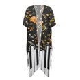 thumbnail image 2 of SCRAWLGOD Sunflower Music Note Print Swimsuit Cover Up for Women Summer Long Swimsuit Coverup Soft Lightweight Beach Cover Up, 2 of 6