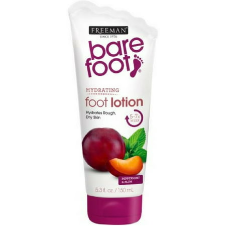 2 Pack - Freeman Bare Foot Exfoliating foot scrub Peppermint and Plum 5.3