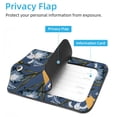 thumbnail image 3 of Square 2Pack PU Leather Bird Chinese Style Cruise Luggage Tag with Privacy Cover and Stainless Steel Ring - Suitable for Travel Handbags Backpacks Luggage Tags, 3 of 6