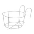 thumbnail image 3 of koolsoo Flower Pot Holder Basket Fence Shelf Container Railing Planters Iron Art Hanging White 20cm, 3 of 9