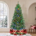 thumbnail image 2 of Bigleap 4.5ft Pre-lit Artificial Christmas Tree with Warm White LED Lights, Hinged Spruce for Home Office Holiday Decor, 2 of 13