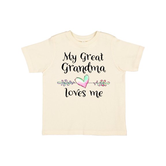 Inktastic My Great Grandma Loves Me Heart Great Grandchild Boys or Girls Toddler T-Shirt