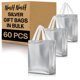 thumbnail image 1 of Bolsas de regalo Nush Nush Silver, reutilizables a granel, 20 x 10 x 25 cm, 60 unidades, 1 of 6