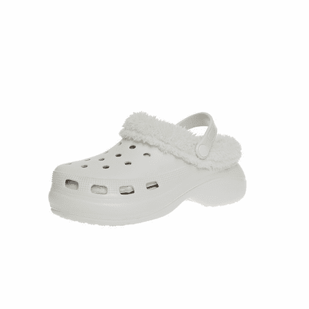 

JUSTUP Unisex Garden Clogs Shoes Classic Lined Clog | Warm and Fuzzy Slippers（size:6-6.5）