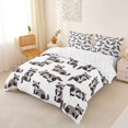 thumbnail image 3 of Castle Fairy Cartoon Gray Raccoon Bedding for Boys,Kawaii Animal Duvet Cover Full,Gray Black,Reversible,3pcs,No Comforter,1 Duvet Cover and 2 Pillowcases, 3 of 6