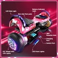 thumbnail image 5 of LENOGE Bluetooth Hoverboard, 6.5" 300W Powerful Motor Hover Board with LED Lights, 6-10MPH Max Speed Self Balancing Electric Scooter, 5 of 7