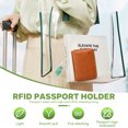 thumbnail image 2 of Egoelife RFID Blocking Passport Holder Leather Passport Travel Wallet Credit Card Holder Passport Cover for Women Men, 2 of 9