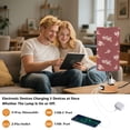 thumbnail image 5 of Touch-Control 3-Color Desk Lamp with Plug – Energy-Saving LED + 3 Simultaneous Charging Ports Red Butterfly Orchid, 5 of 8