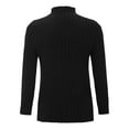 thumbnail image 4 of UJNDER Autumn Winter Regular Turtleneck Long Sleeve Knitted Sweater for Women Black XXXL, 4 of 8