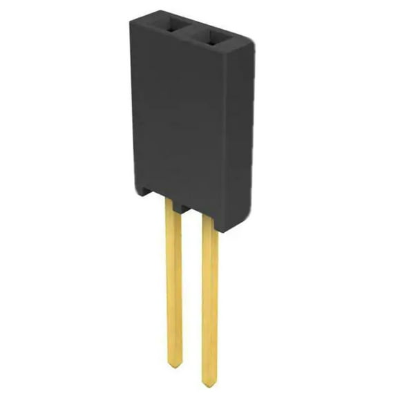 Pack of 2 SSQ-102-03-G-S Connector Receptacle 2 Position 0.1 Gold Through Hole :RoHS