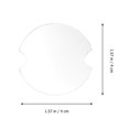 thumbnail image 2 of 100Pcs Plastic Ring Display Holder Sheets Round Ring Jewelry Stand Organizers, 2 of 8