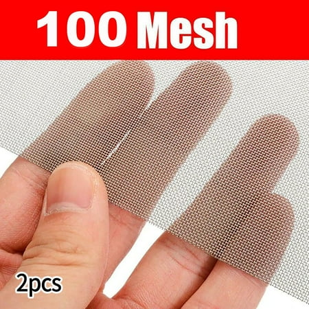 

2X 4/10/50/100 Mesh Stainless Steel Woven Wire Filtration Filter Screen Sheet