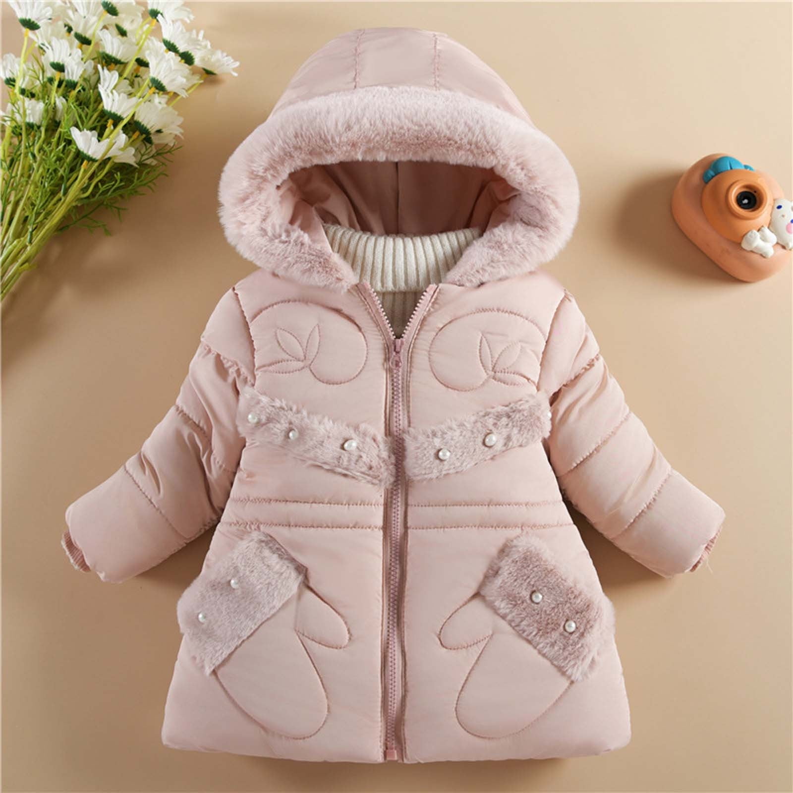 Xiaoshan Kids Winter Coats Girls Thickened Puffer Jacket 10 Casual