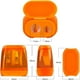thumbnail image 3 of 4 sacapuntas de doble agujero con tapa,sacapuntas manual portátil de colores para niños,material escolar y de oficina, 3 of 9