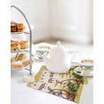 thumbnail image 4 of Happy Easter Kitchen Dish Towels for Drying Dishes Set of 3, Rabbit Eggs Spring Mushrooms Flowers Yellow Waffle Weave Microfiber Hand Tea Bathroom Towels Quick Dry & Absorbent Towel 12x12, 4 of 7