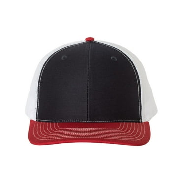 Trucker Snapback Cap , 112 , Navy/ White/ Red , Adjustable