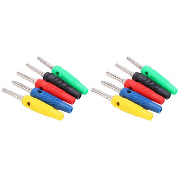 Conector Tipo Banana, Modelo U23 Conector Tipo Banana De 4 Mm PVC Rendimiento Estable Para Experimentos Físicos Para Equipos Experimentales Eléctricos Para Laboratorio