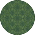 thumbnail image 1 of Ahgly Company Machine Washable Indoor Square Transitional Dark Lime Green Area Rugs, 3' Square, 1 of 7